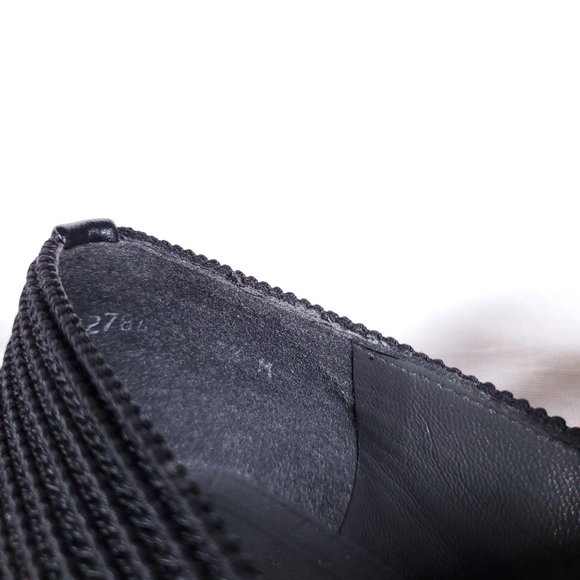 Stuart Weitzman square toe textured tassel loafers - Picture 9 of 10